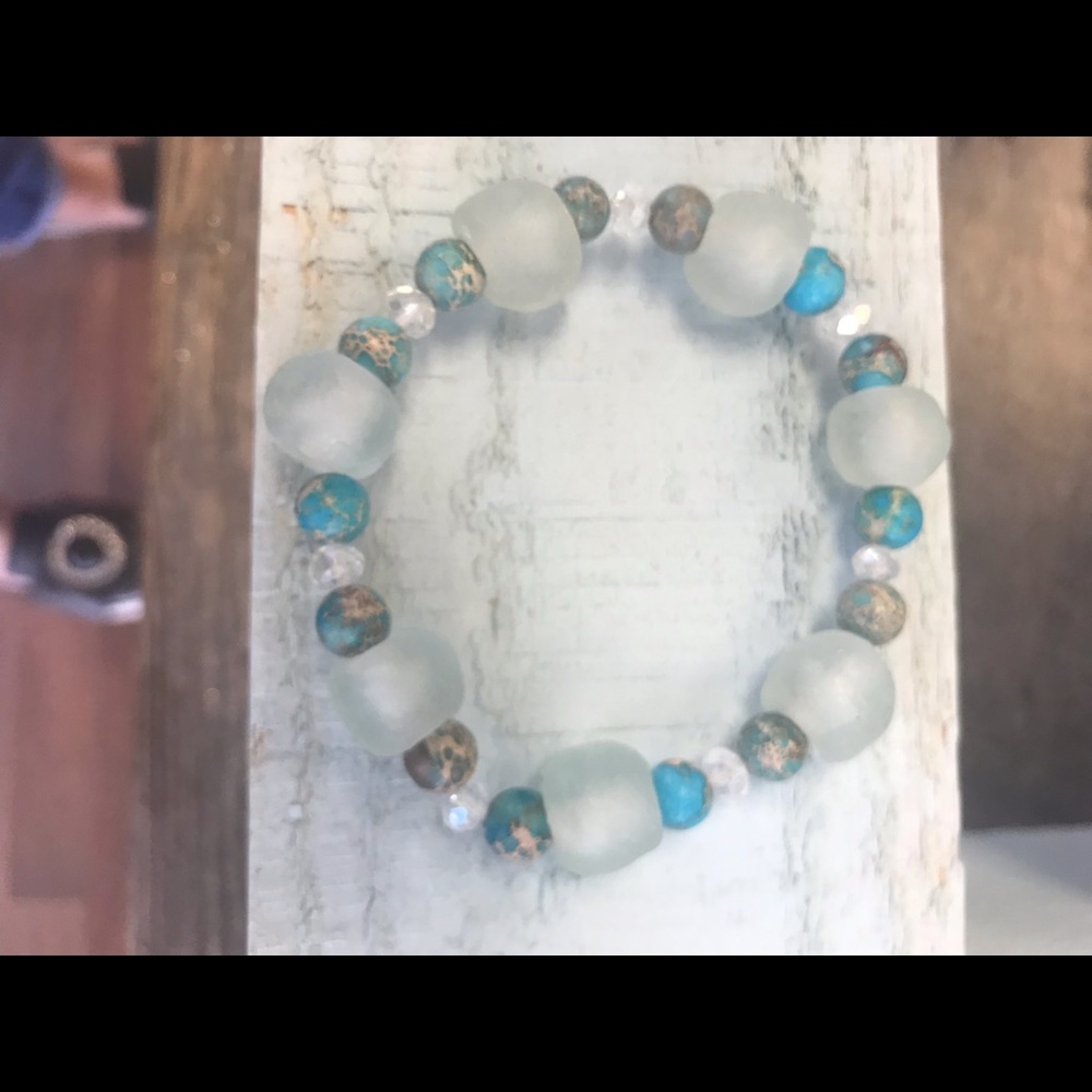 Seaglass bracelet
